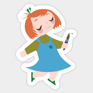 Little painter Sticker